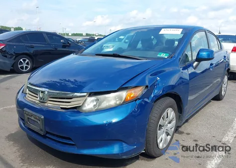 2012 Honda Civic Lx z USA, uszkodzony, nr VIN 19XFB2F5XCE050368